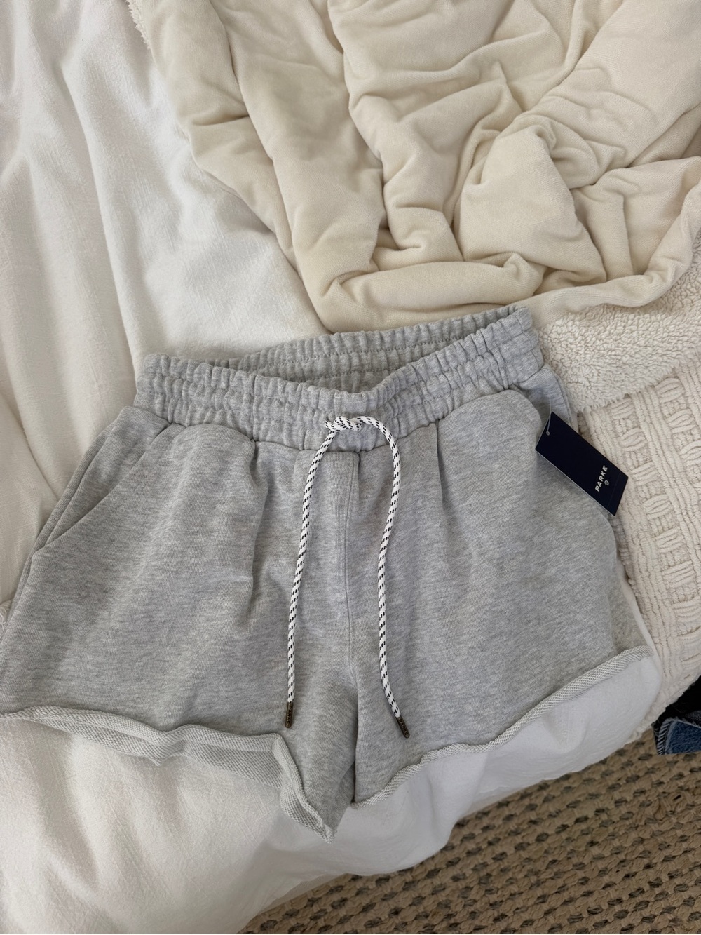 Parke Women's Grey Drawstring Shorts